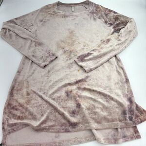 XCVI Tie Dye Velvet Shirt Size Medium Pink